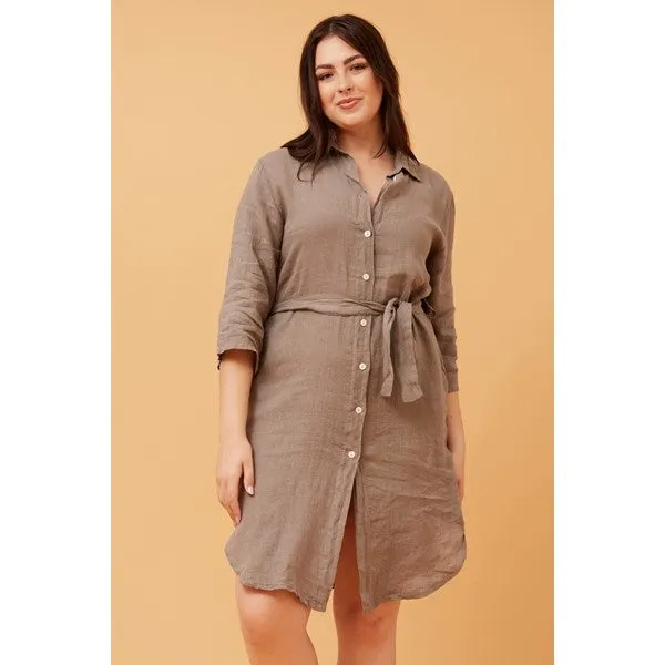 AMATA LINEN SHIRT DRESS