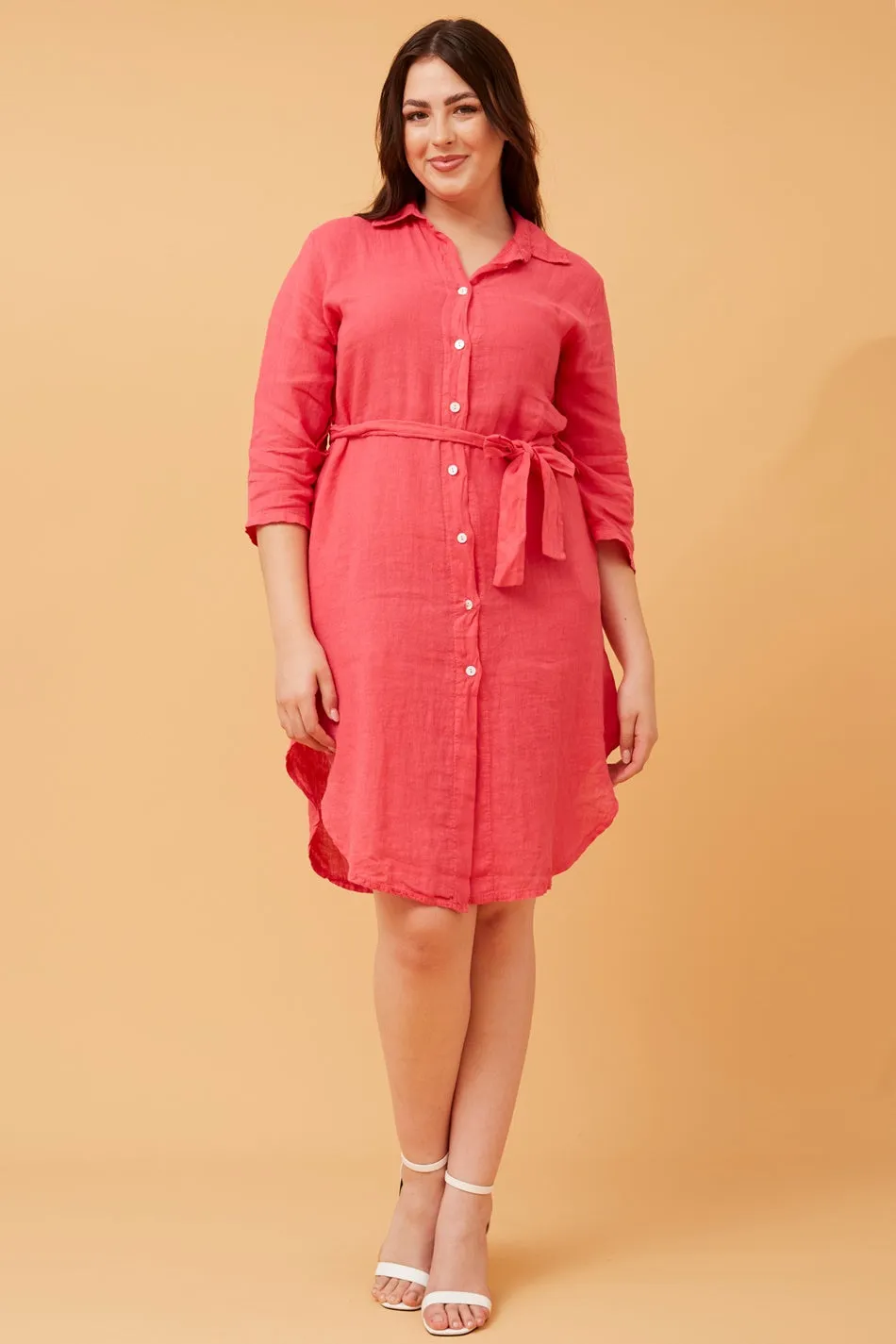 AMATA LINEN SHIRT DRESS