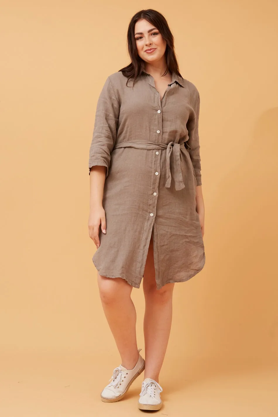 AMATA LINEN SHIRT DRESS