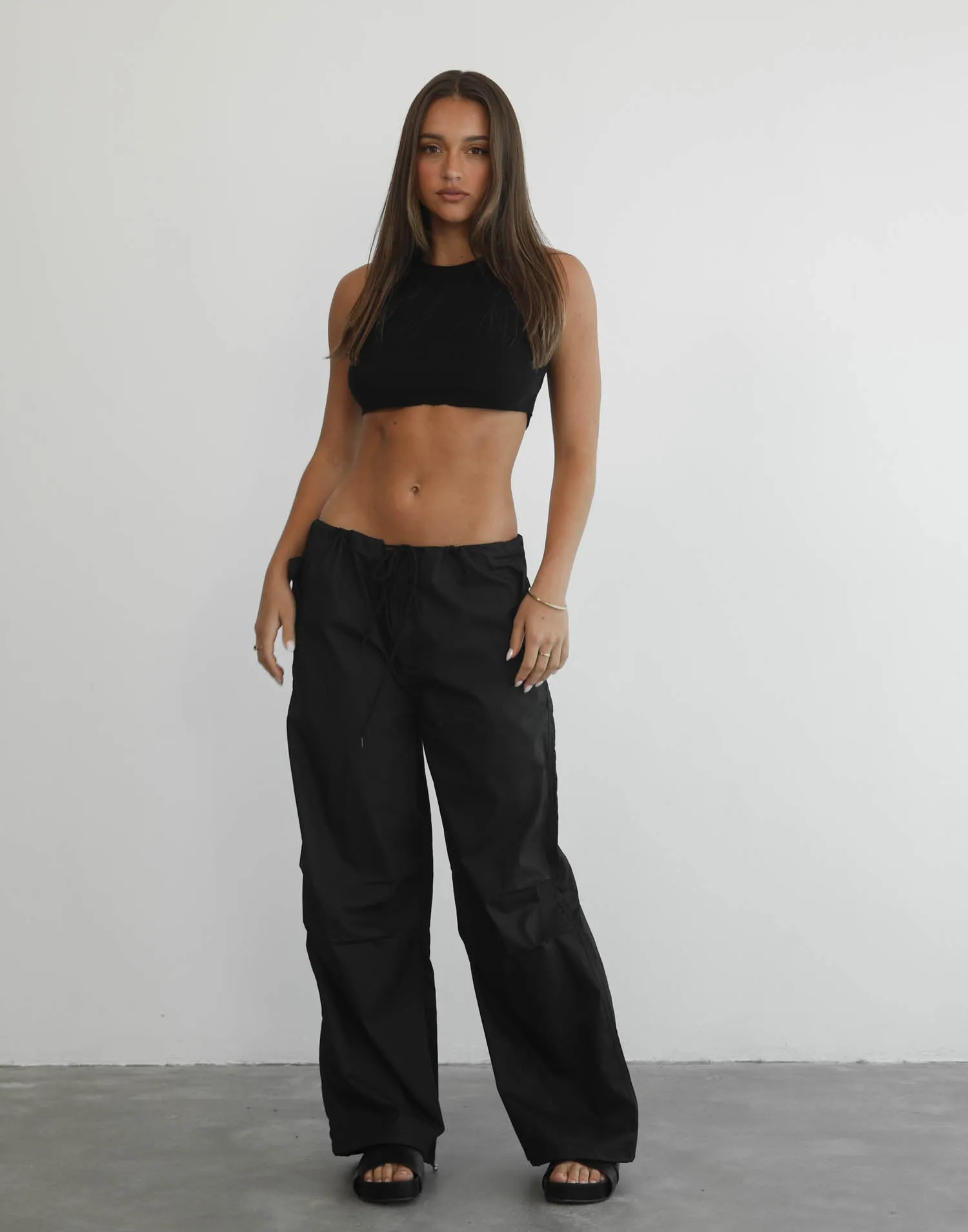 Bamba Parachute Pants (Black)