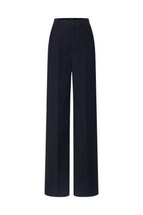 BLACK BARBARA TEXTURE STRAIGHT PANTS