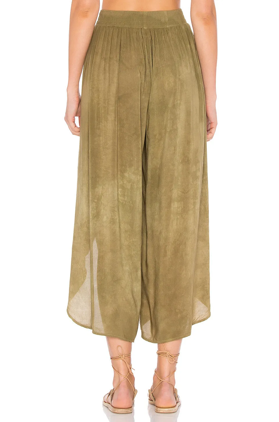 Blue Life Jeanne Wrap Culotte Pants Spanish Olive