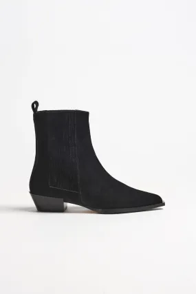 Boots Belinda Suede in Schwarz