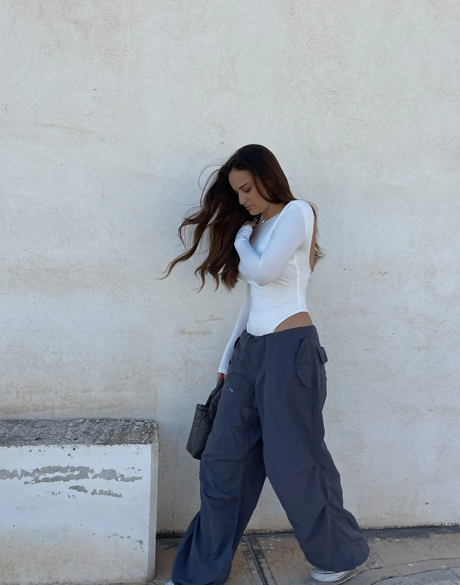 Brunie Parachute Pants (Grey)