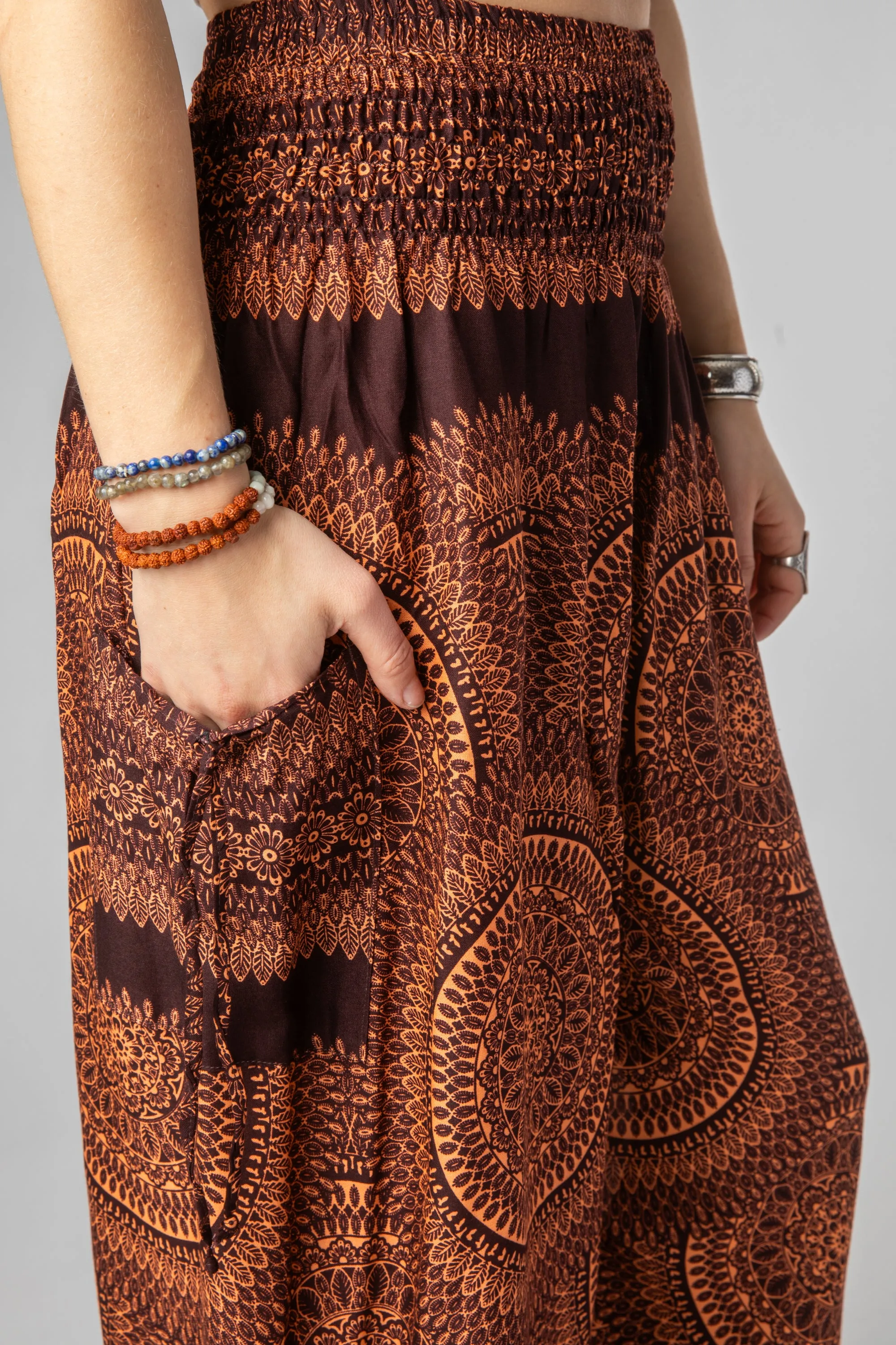 Calypso Print Wide Leg Pants