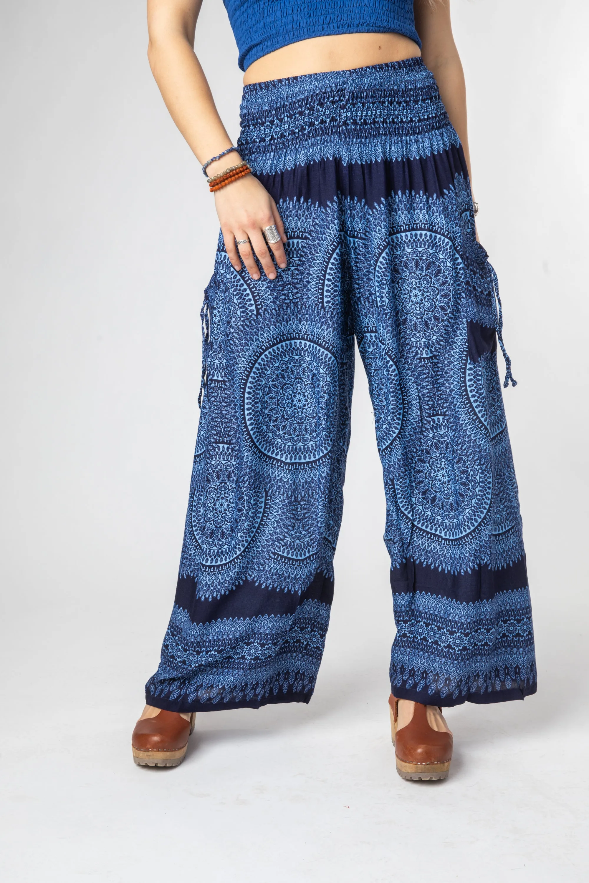 Calypso Print Wide Leg Pants