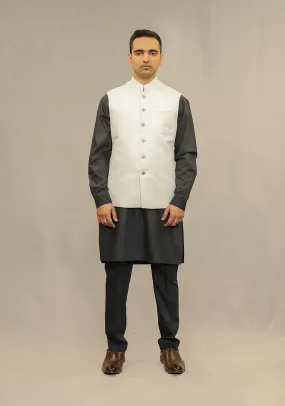 Classic Jamawar Pristine Traditional Waistcoat