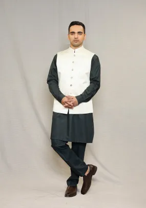 Classic Kambal Jamawar Rutabaga Traditional Waistcoat