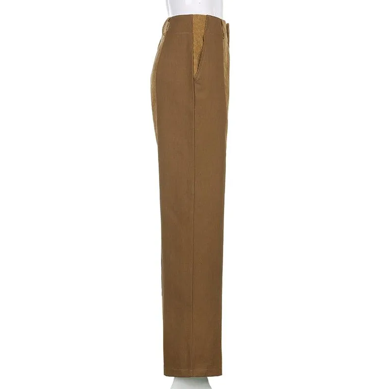 CORDUROY CUTOUT PANTS