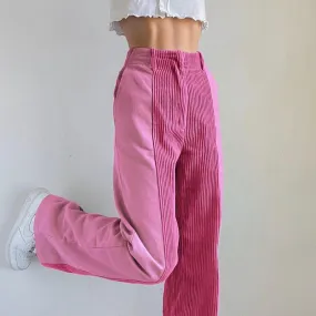 CORDUROY CUTOUT PANTS