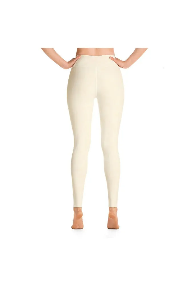 Cream Clouds Yoga Leggings