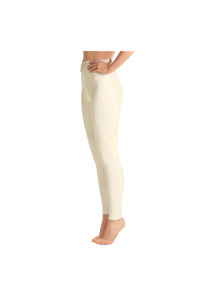 Cream Clouds Yoga Leggings