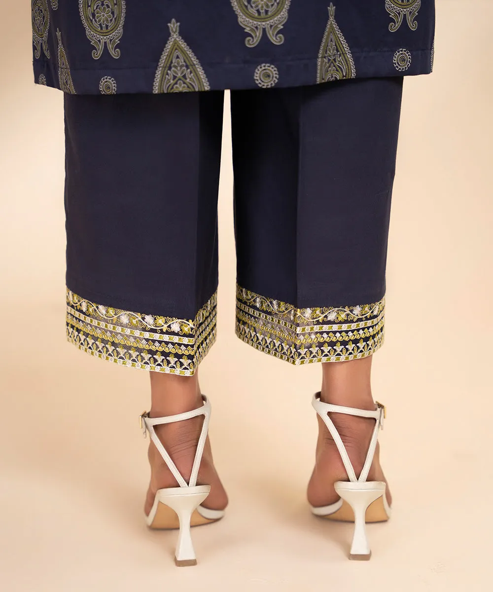 Embroidered Cambric Culottes