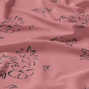 Floral Ecovero Viscose Rayon Fabric in Empower