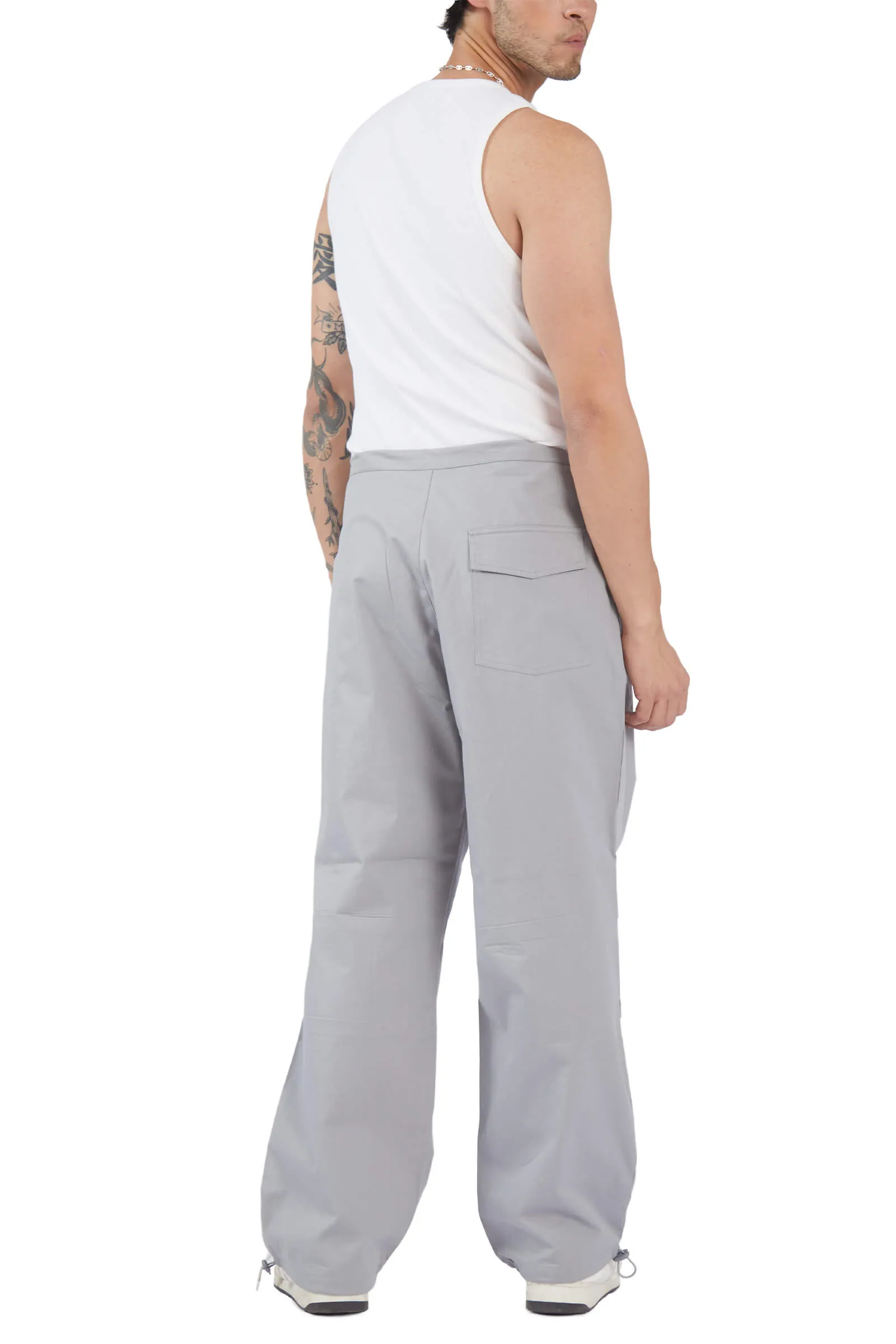 Grey Parachute Pants