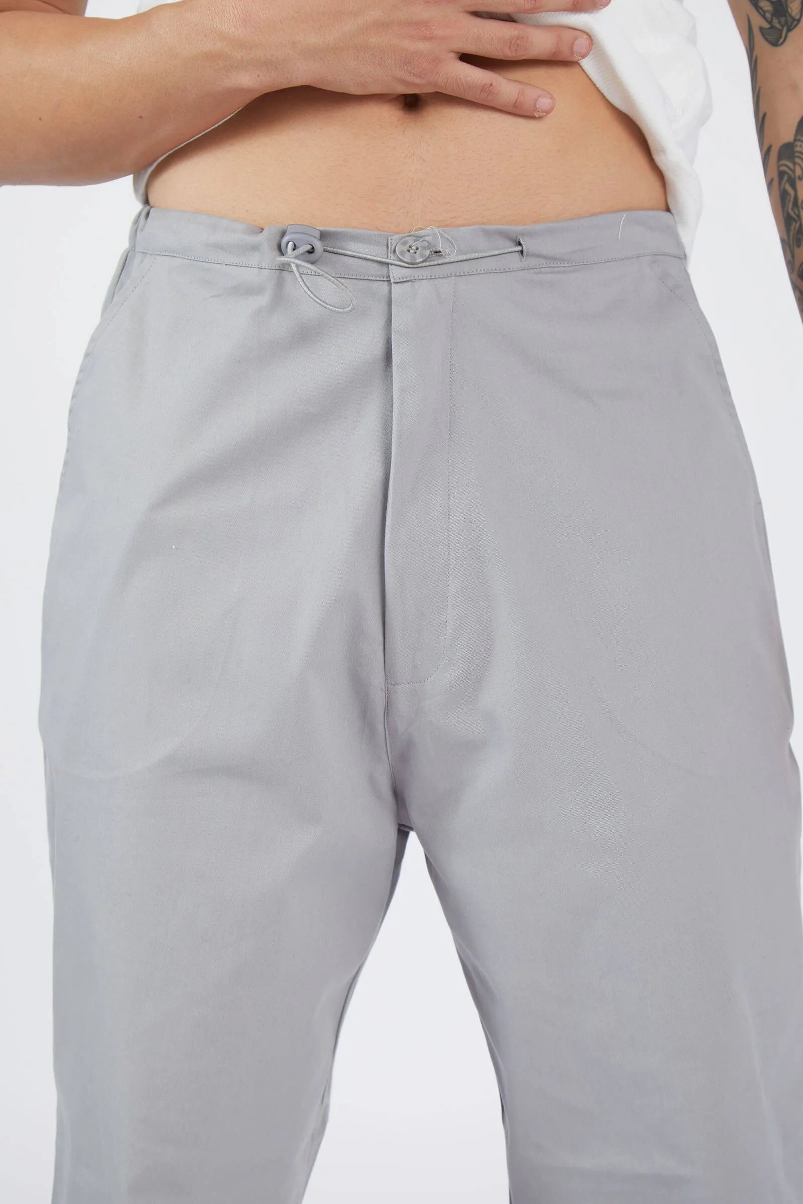 Grey Parachute Pants