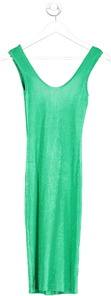 Guess Green Viscose Bodycon Dress UK L