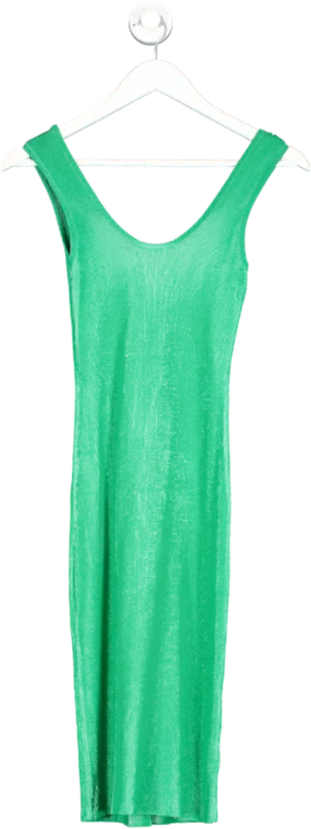 Guess Green Viscose Bodycon Dress UK L