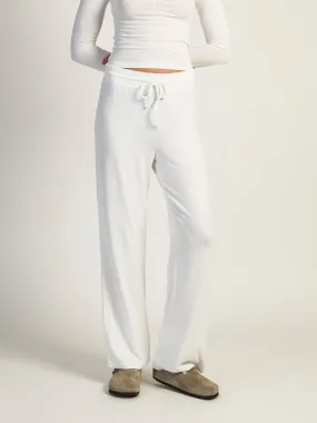 HARLOW MOLLY LOUNGE PANT - WHITE