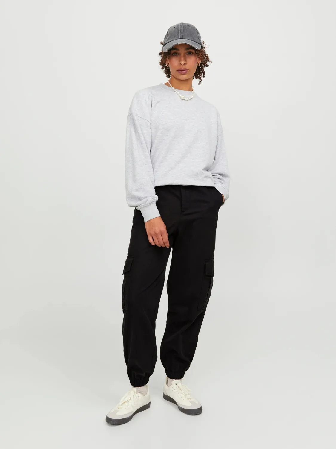 Holly Relaxed Cargo Pants - Black