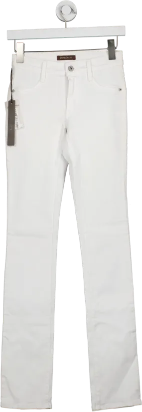 James Jeans Womens White Hunter Straight Leg Jeans - Brand New with Tags - Size W24