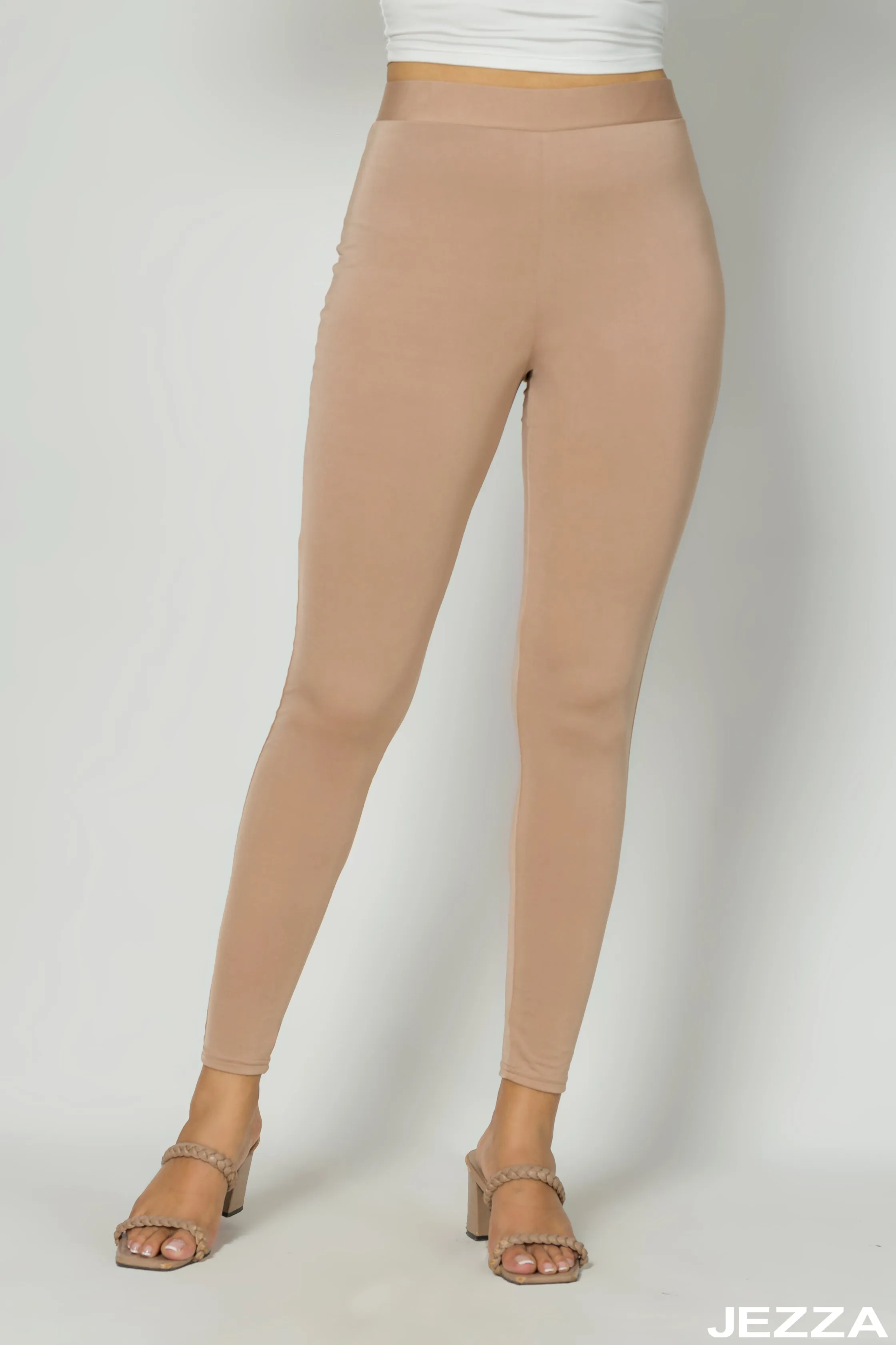 JEZZA Womens Casual Leggings in Nude Color - Model 41121 for Ultimate Comfort and Style