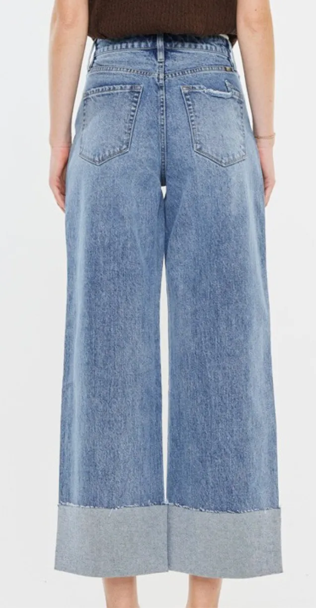 Kan Can 90's Cropped Wide Leg