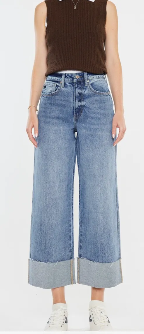 Kan Can 90's Cropped Wide Leg