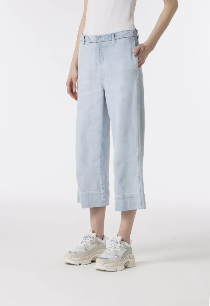 Light Denim Culottes