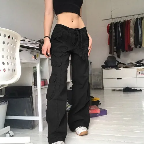 Low Waist Cargo Baggy Pants