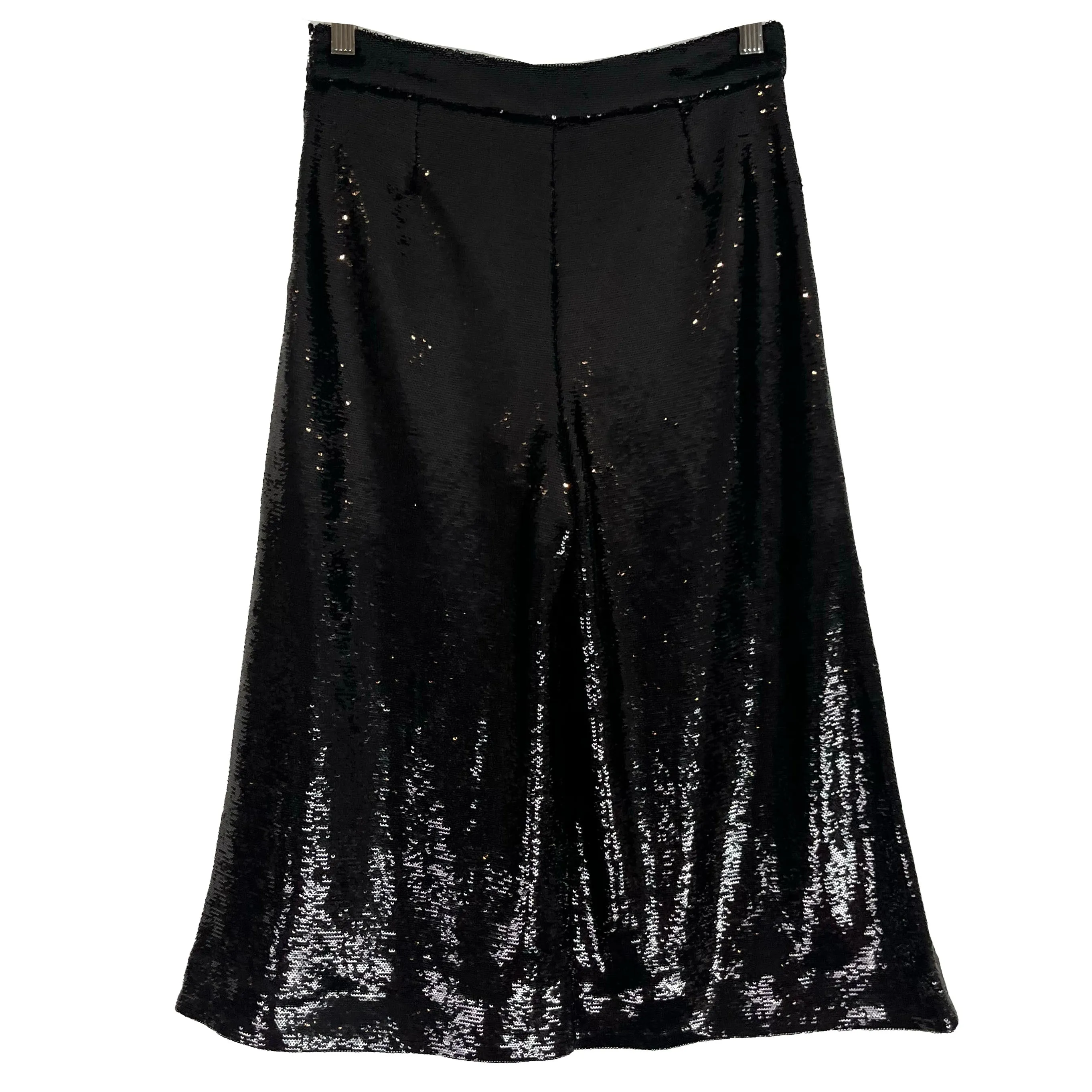 Maje Brand New Black Sequinned Culottes S