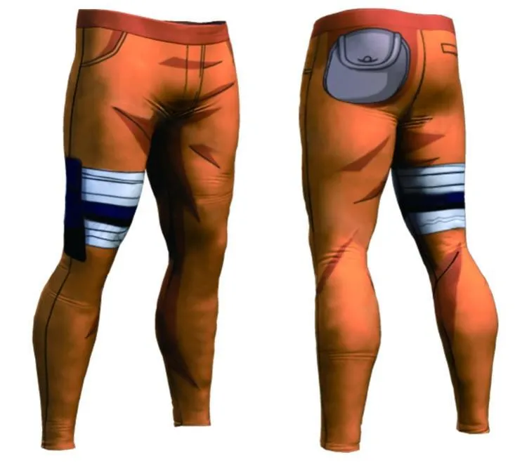 Men's Naruto Premium Leggings Compression Spats