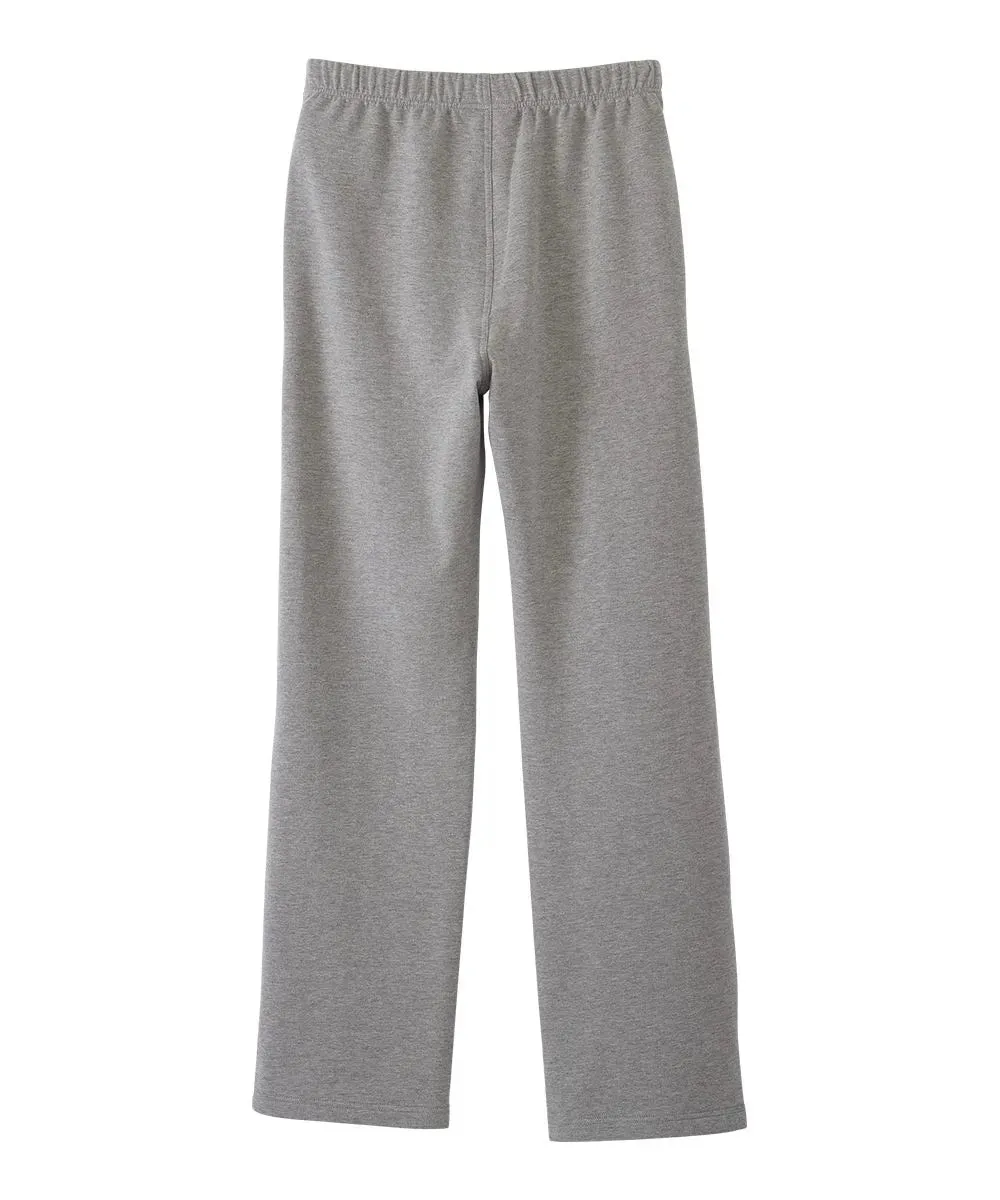 Men's Seated Fleece Pants with Back Overlap Easy Touch