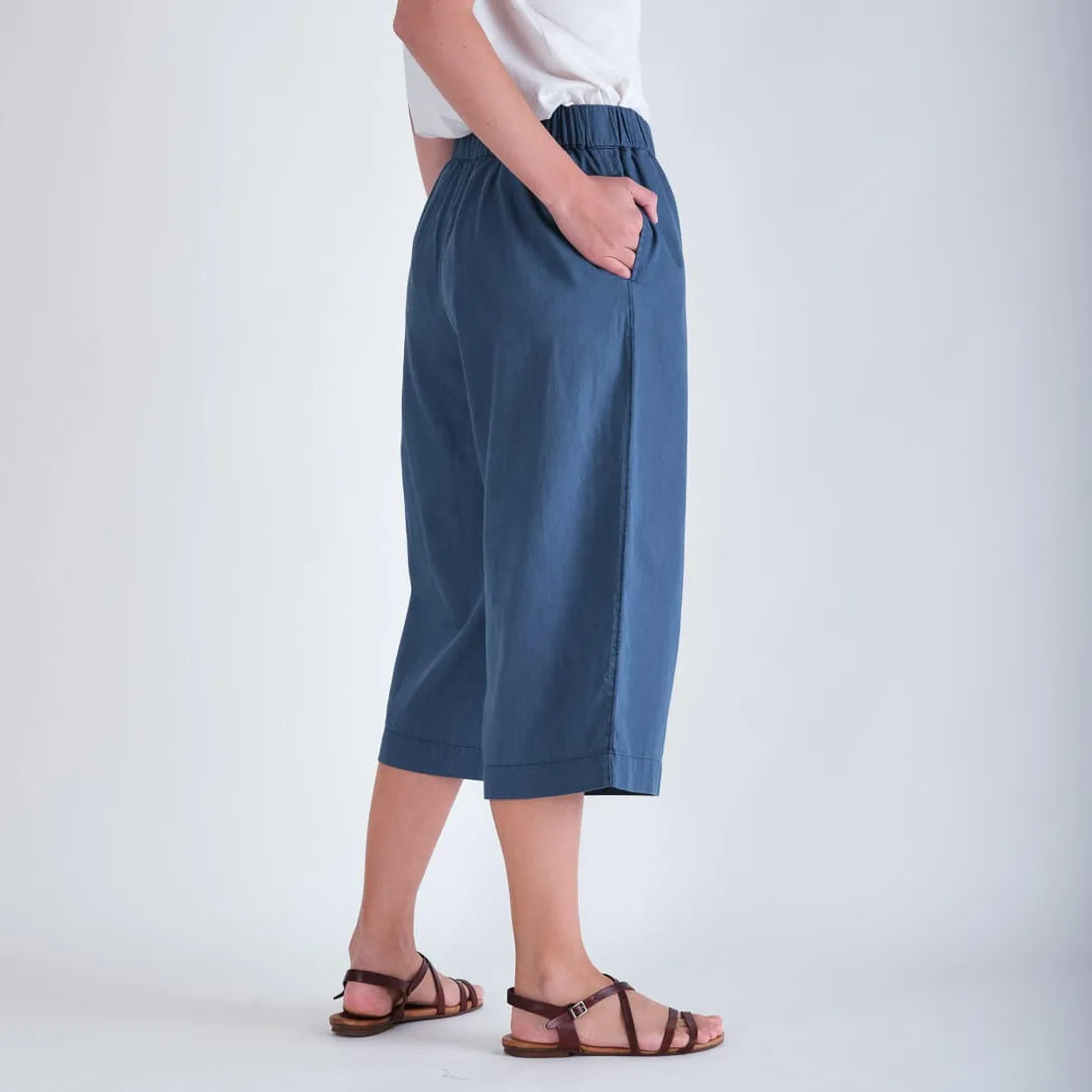 Mila Cotton Culottes | Denim