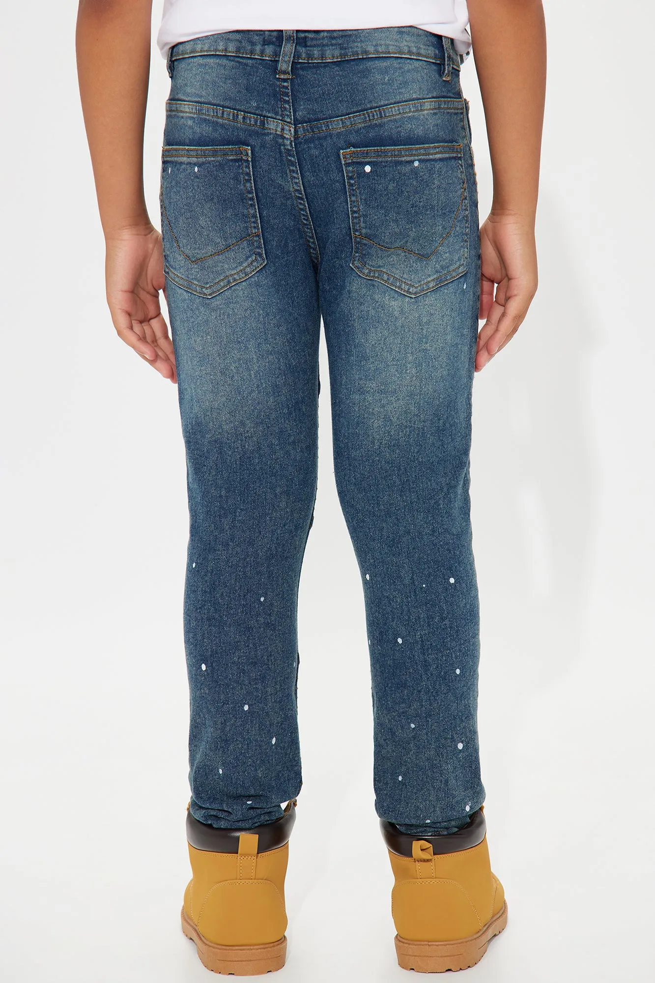 Mini Never Giving Up Moto Jeans - Indigo