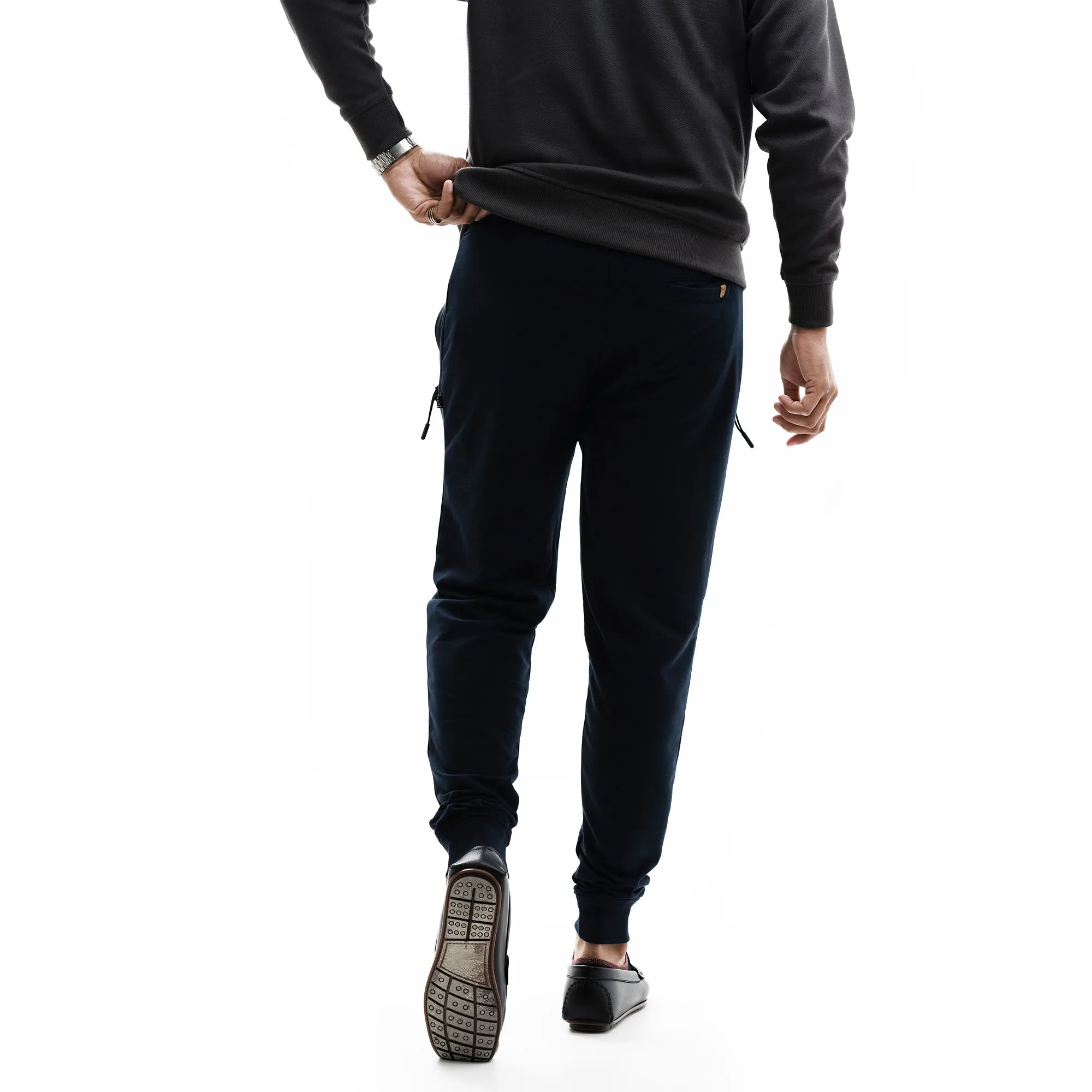 Navy Slim-Fit Jogger Pants