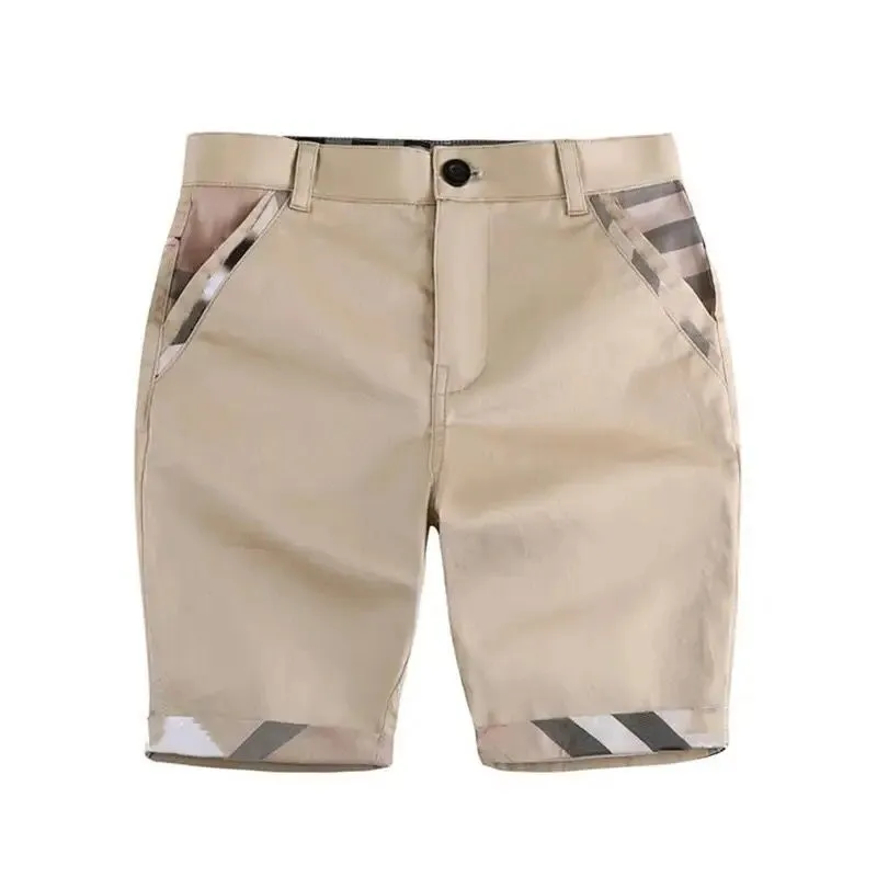 New Boy Shorts Summer Cotton Baby Casual Pants Plaid Fashion Boys Short Pants Children Clothing S4609029