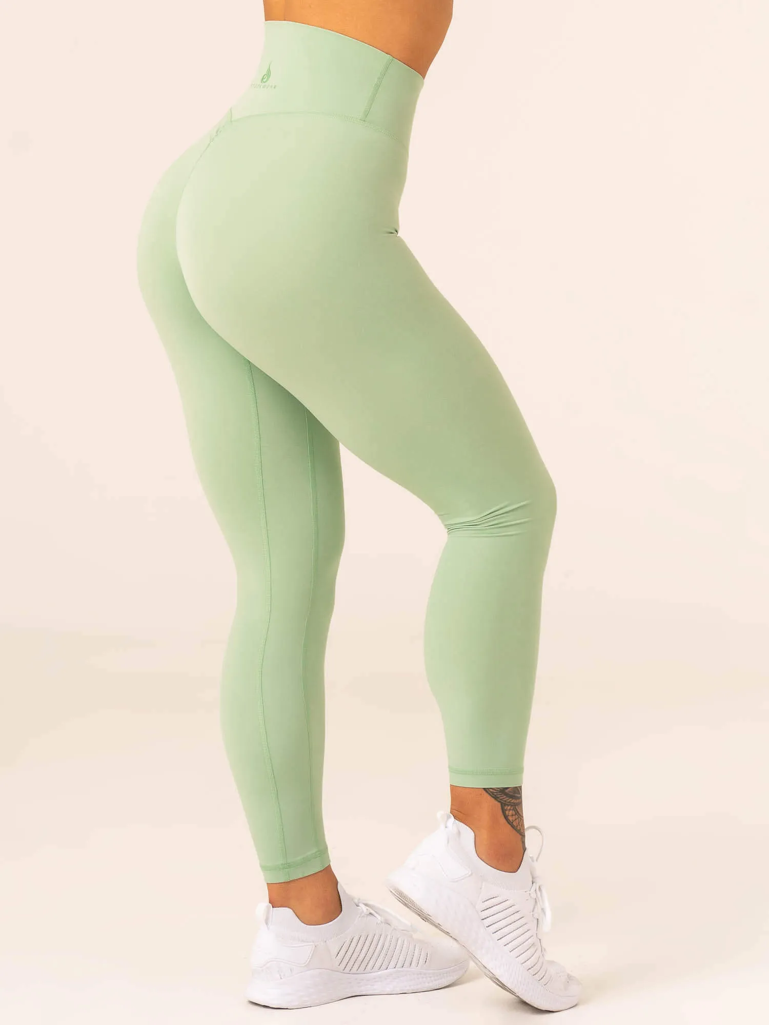 NKD High Waisted Scrunch Leggings - Pistachio