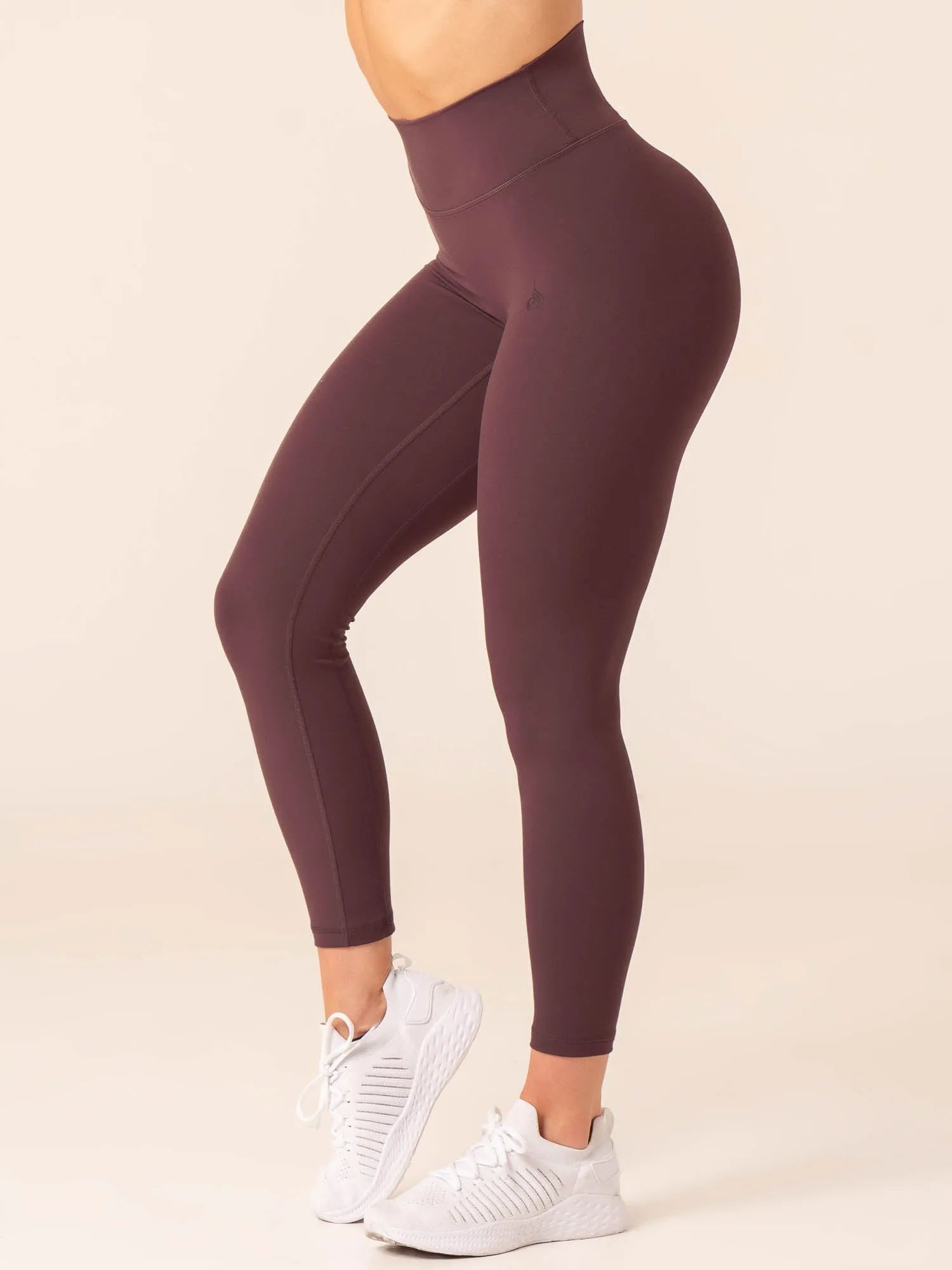 NKD High Waisted Scrunch Leggings - Plum