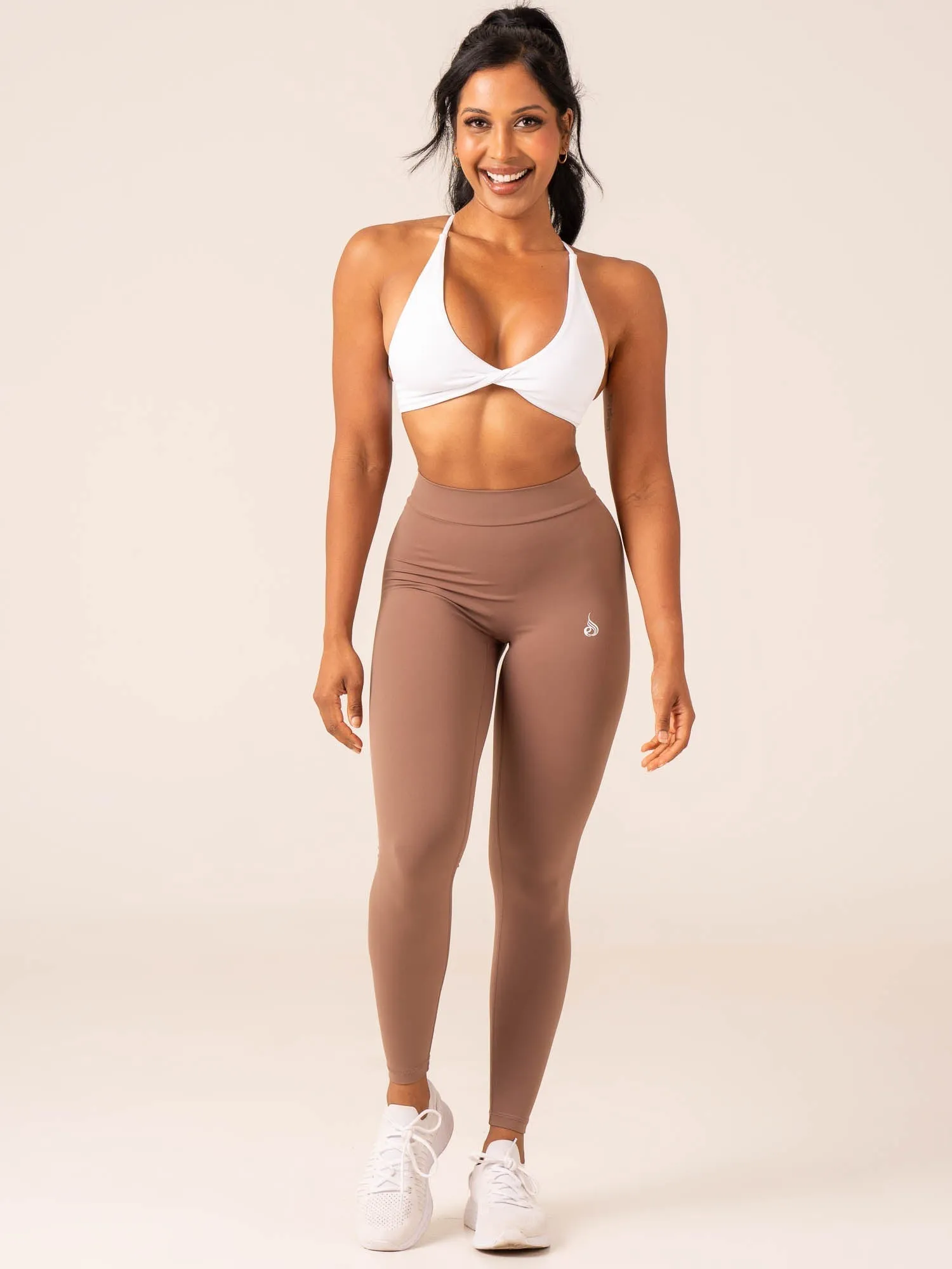 NKD V Scrunch Leggings - Mocha