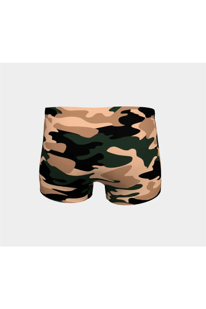 Nude Tone Camouflage Shorts