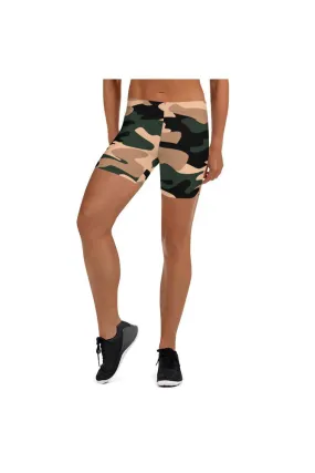 Nude Tone Camouflage Shorts