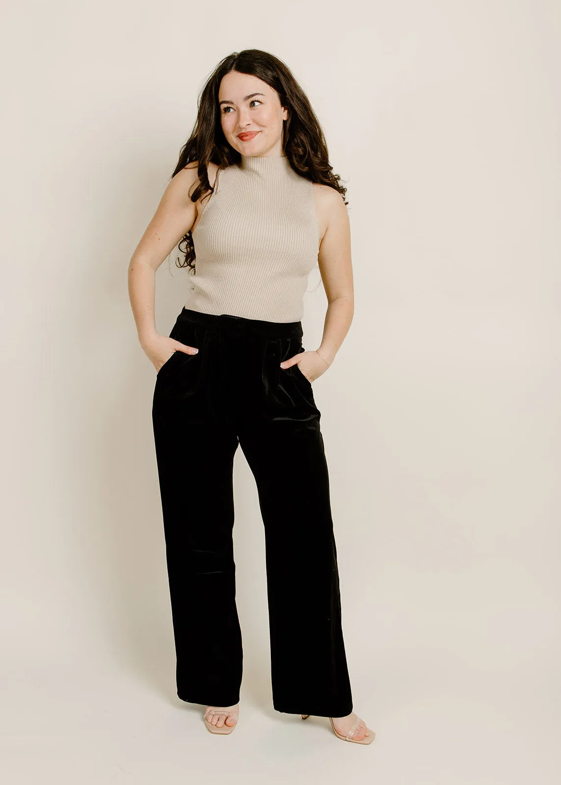 Onyx Velvet Pants