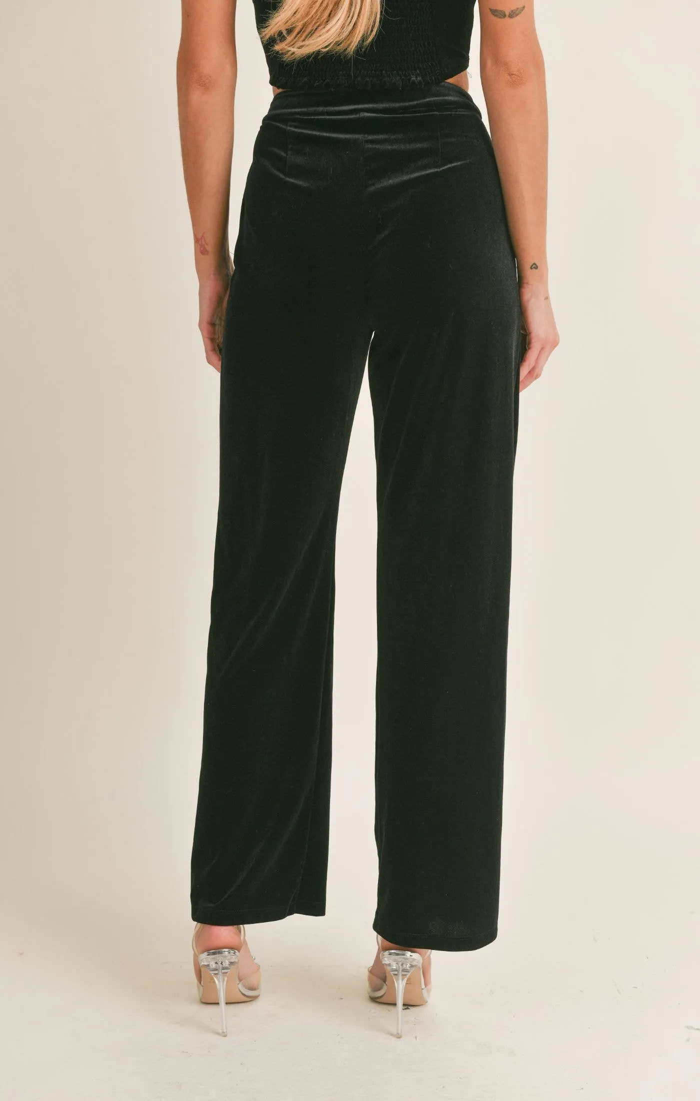 Onyx Velvet Pants