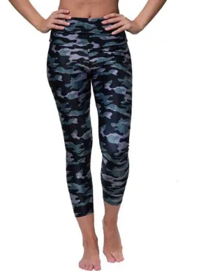 Onzie Distressed Camo Midi Leggings