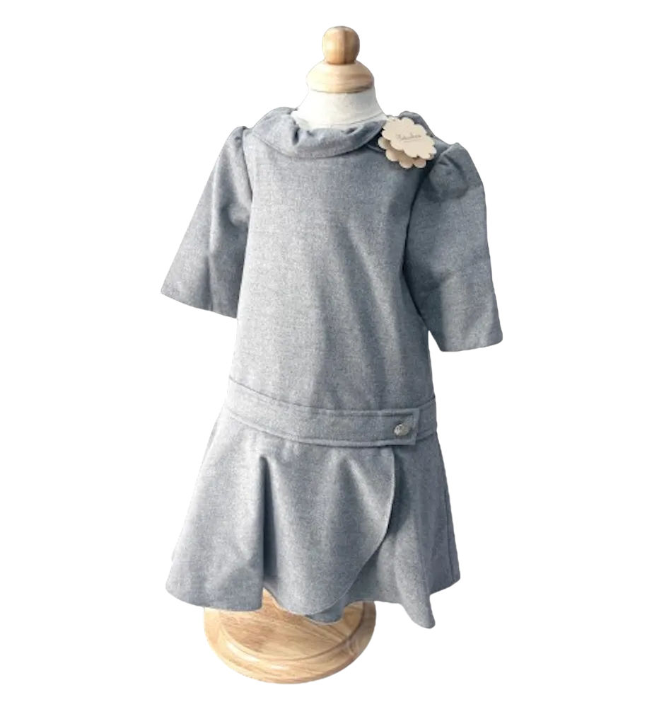 Patachou Grey Girls Drop Waist Dress BNWT 4 Years