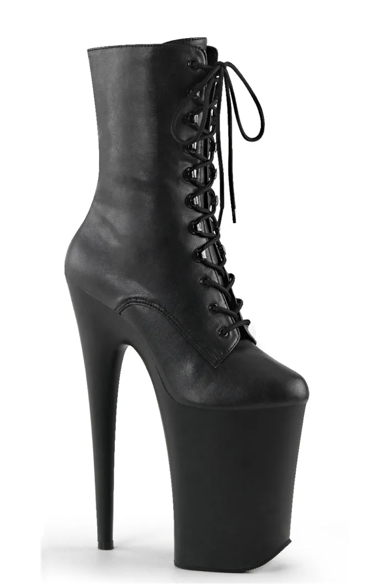 Pleaser USA Infinity-1020 9inch Pleaser Boots - Matte Black