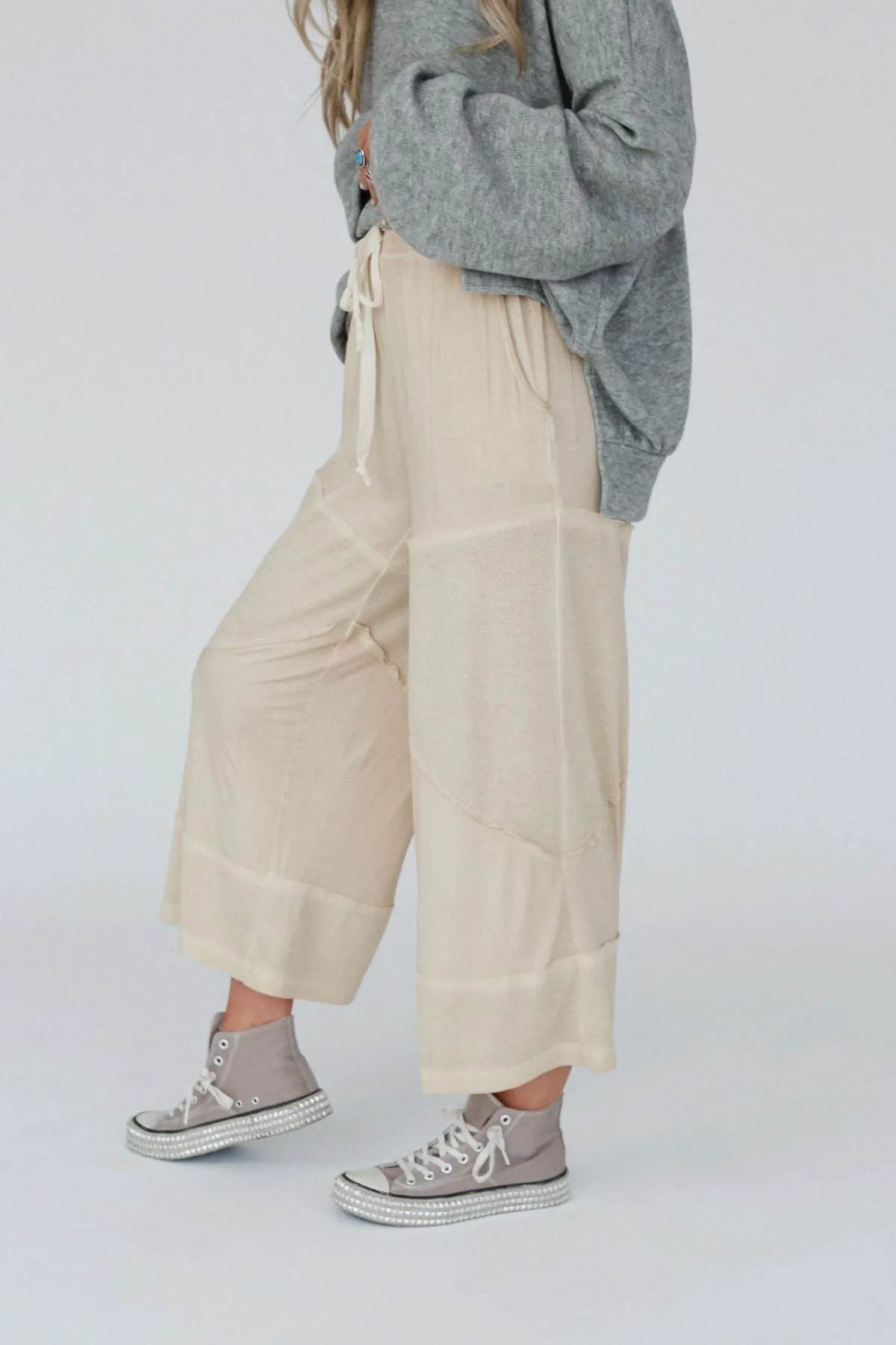 Quincy Culotte Pants - Yellow