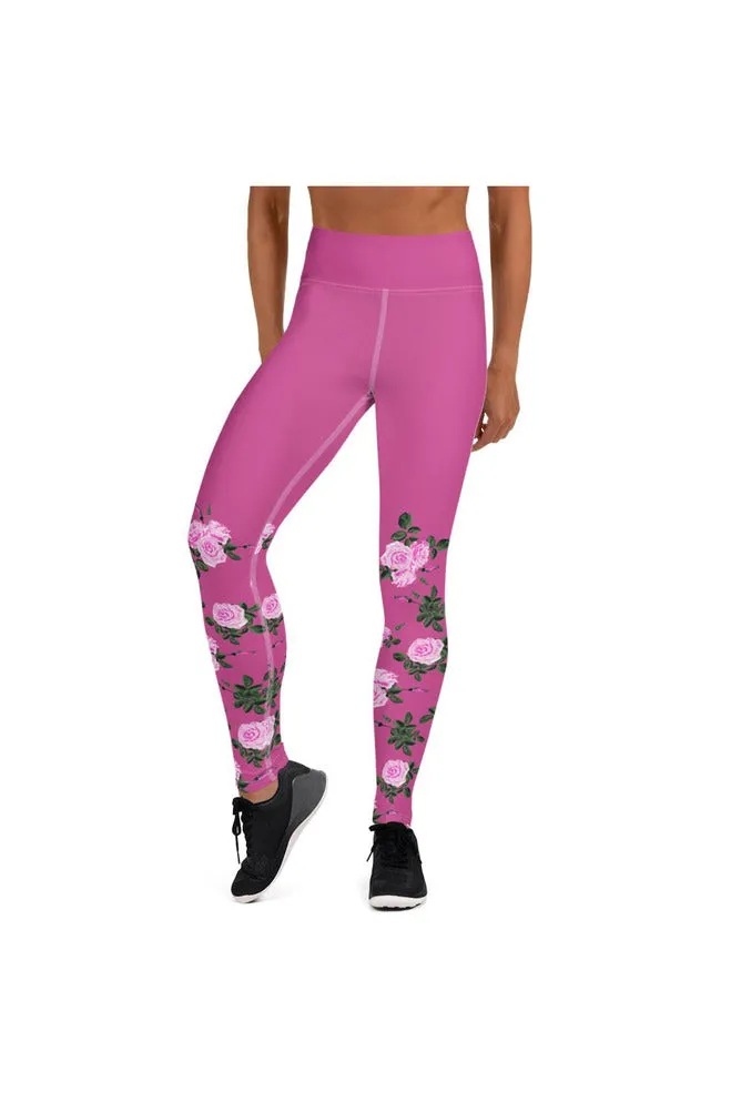 Rising Rose Yoga Leggings