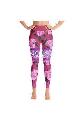 Rose Kimono Yoga Leggings